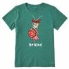 Best deal 🔔 Shirts 👩 Women's Life Is Good Be Kind Cindy Lou T-Shirt 🎉