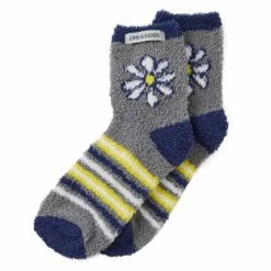 Cheapest 💯 Women's Life Is Good Daisy Snuggle Crew 🧦 Socks ✨