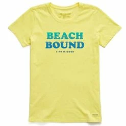 Cheapest 👏 Shirts 👩 Women's Life Is Good Beach Bound Crusher Lite T-Shirt 🤩