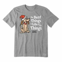 Discount 🎁 Shirts Men's Life Is Good Best Things Max Crusher T-Shirt 🧨