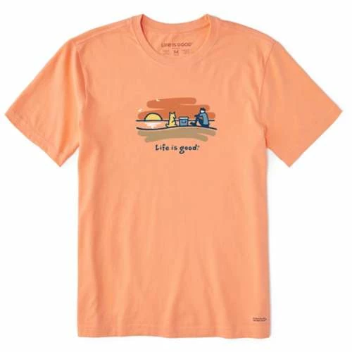 Brand new โค๏ธ Shirts Men's Life Is Good ๐ Summer Gold Crusher T-Shirt ๐