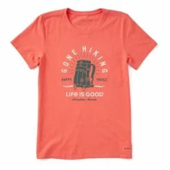 Top 10 😉 Shirts 👩 Women's Life Is Good Happy Trails Hiking T-Shirt 🎁