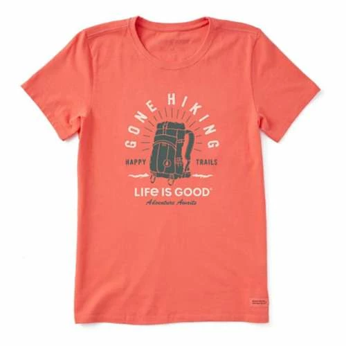 Top 10 ๐ Shirts ๐ฉ Women's Life Is Good Happy Trails Hiking T-Shirt ๐