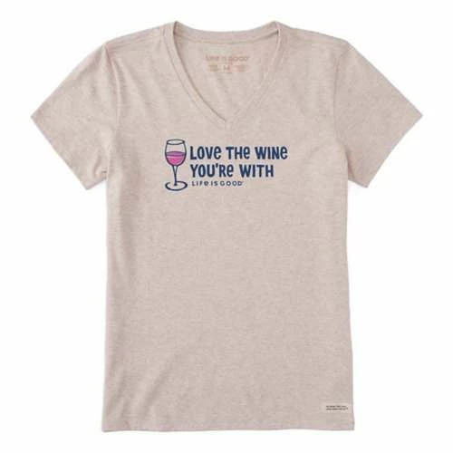 Wholesale โ Shirts ๐ฉ Women's Life Is Good Love The Wine Crusher T-Shirt โ๏ธ - Image 2