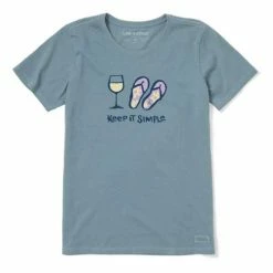 Best Sale 😀 Shirts 👩 Women's Life Is Good Keep It Simple T-Shirt 🎁