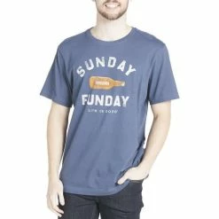 Discount 🎉 Shirts Men's Life Is Good Footbeer Crusher T-Shirt 🛒