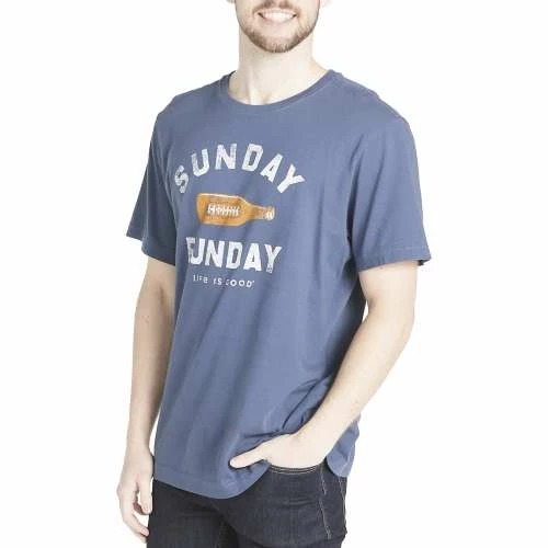 Discount 🎉 Shirts Men's Life Is Good Footbeer Crusher T-Shirt 🛒 - Image 2