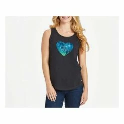 Wholesale 𧨠Tanks π© Women's Life Is Good Heavenly Heart Sleeveless Tank Top π―