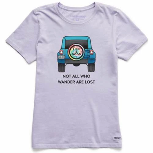 Discount 🎁 Shirts 👩 Women's Life Is Good Tie Dye 4x4 Crusher T-Shirt 💯