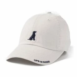 Budget ⌛ Hats & Caps 👩 Women's Life Is Good Wag On 🐕 Dog Chill Adjustable Hat ✔️