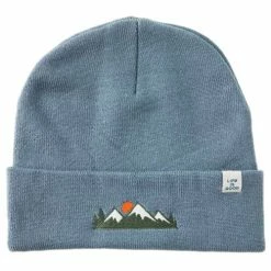 Outlet π Hats & Caps Adult Life Is Good Snowy Mountain Cuffed Beanie π