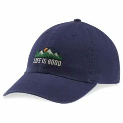 Buy 😍 Hats & Caps Men's Life Is Good A Chill LiG Mountains Flexfit Hat 🎁
