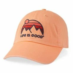 Flash Sale 😉 Hats & Caps 👩 Women's Life Is Good Retro Mountains Chill Adjustable Hat 🔥