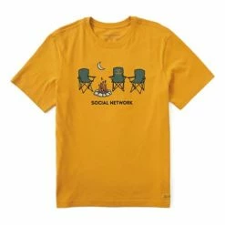 Best reviews of 🔔 Shirts Men's Life Is Good Social Network Camp Crusher T-Shirt 👏