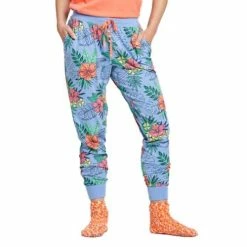 Cheapest ❤️ Pajamas & Robes 👩 Women's Life Is Good Tropical Hibiscus Snuggle Up Sleep Joggers 👍