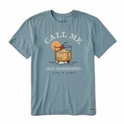 Deals 🌟 Shirts Men's Life Is Good Call Me Old Fashioned T-Shirt 🛒
