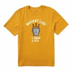 Top 10 👏 Shirts Men's Life Is Good Bucket List Crusher-Lite T-shirt 🧨